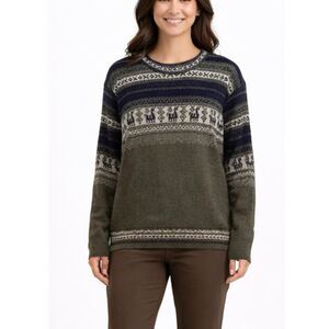 Yarina Alpaca Vintage Cotton Blend crewneck sweater M